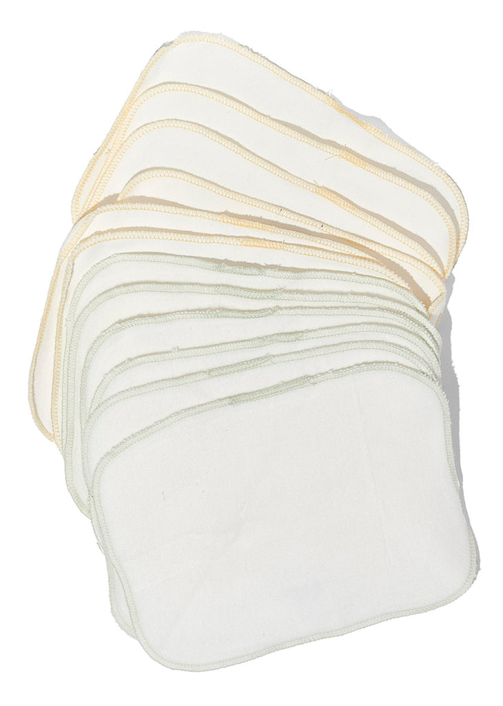 100% Cotton White Washcloths (Pack of 100) - The Clean Store